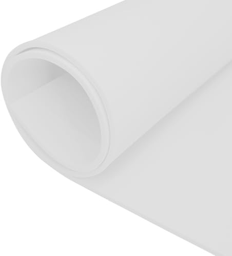 Skumskiva, vit, Eva skumbräda, 400 mm (B) x 5 mm (D) x 1,6 m (L) | Eva skumgummi, för cosplay, kostym, hantverk, gör-det-själv-projekt