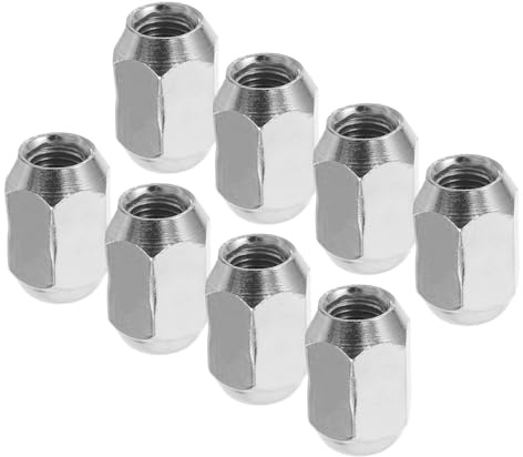 CONGARTENO 8 dadi per ruota Atv M10 x 1,25 in acciaio, resistenti alle intemperie, universali, adatti per Go Kart camper e camion, robusti dadi per ruote per un collegamento sicuro della ruota