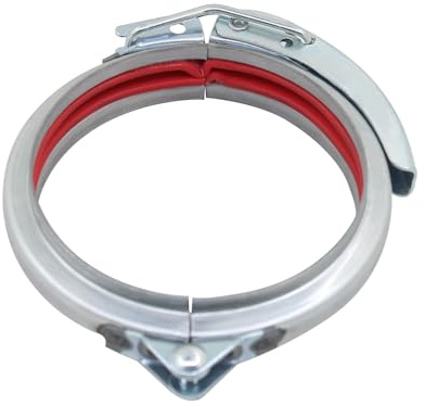 Pipe clamp hose clamp quick release round duct clamp quick pipe clamp barrel clamp ring SS/galvanized 80-400mm dia Adjustable(Stainless steel,300mm)