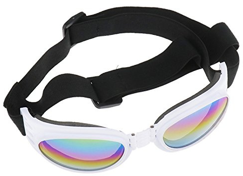 Create Idear Pet Dog Sunglasses Doggy Folding UV Anti-wind Sun Glasses Protection Eyewear Goggle Adjustable Strap