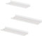 SONGMICS Wandregale aus Metall, 3er Set, Schweberegale, Industrie-Design, Wandboards, für Dekos, für Schlafzimmer, Küche, Badezimmer, Wohnzimmer, unterschiedliche Layouts, weiß LFS012W01