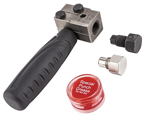 Amerbm Bördelgerät Bremsleitung | 4-TLG Universal Bremsleitungs Bördelgerät Satz | SEA 3/16 (4.75mm) Handgeführtes Bremsleitungen Werkzeug für Auto Reparatur der Bördelungen
