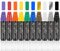 10 Farben 15mm Acrylstifte Breit, 3-in-1 Jumbo Acrylfarben Graffiti Stifte Acrylmarker für Steine Wasserfest, Permanent Marker Fein zum Bemalen Holz Glas Karton Blumentopf Körper Straßenkünstler