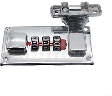 1 juego de cerrojo para caja de herramientas, cerradura de combinación de equipaje, cerradura de combinación de maleta, cerrojos de maleta de equipaje con cerradura de combinación de 65 x 29 mm,