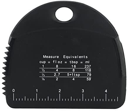 Raschietto per pasta con scala da banco Raschietto per torte Coltello per pasta in silicone sicuro per gli alimenti Raschietto per pasta con calibro Raschietto multiuso per alimenti Separatore di pane
