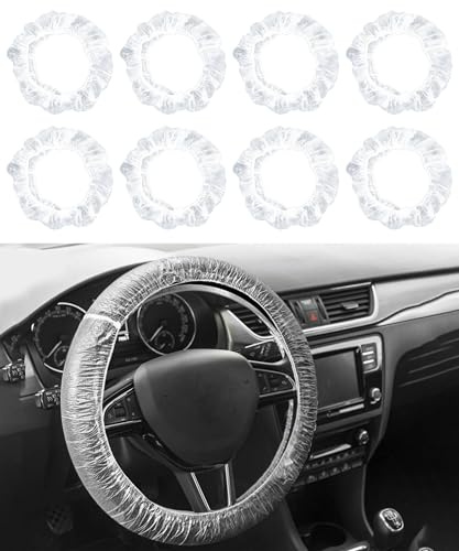 Flaconi 100PCS Coprivolante Auto,Coprivolante,Copri Volante per Auto Universale,Copertura Volante auto,Copri Volante,Adatto per Accessori Automobilistici Generali