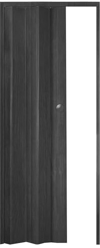 ESTO Porta a Soffietto con Serratura Chiave da Interno 84 x 215 cm Misura, Economy e Premium quality, Porta Scorrevole 6 Colori diversi Bianco, Noce, Ciliegio, Legno Scuro (Grigio Chiaro)