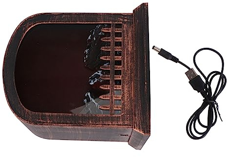 TOPPERFUN Fireplace Simulation Light Lamp Decorative Tabletop Lamp Flickering Flame Effect Battery Operated for Home Bar and Seasonal Decor for Holiday and Seasonal Decorations