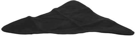 PACKOVE Portable Mini Folding Tripod Stool Cloth Replacement Cover Lightweight Outdoor Camping Fishing Seat Mat Black