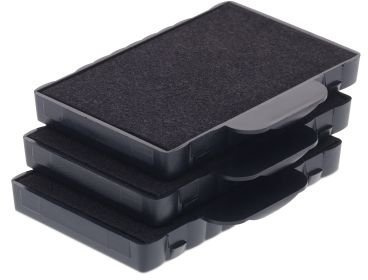 Trodat Replacement Ink Cartridge 6/56 - Pack of 3 Color Black