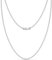 LeCalla Links Sterling Silber Italienisch Schmuck 1,2 MM, 1,50 MM, 2 MM, 3 MM Kugelkette Halskette für Teenager Frauen und Männer (16, 18, 20, 22, 24 Zoll)