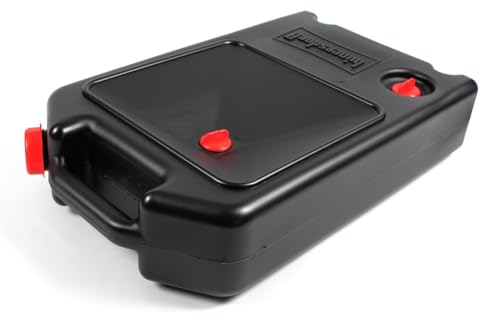 Bidón de cambio de aceite, bandeja colectora, capacidad de 8 l, bidón de aceite de polietileno de alta densidad 130 x 300 x 500 mm, zona de recogida a prueba de salpicaduras, eliminación ecológica de