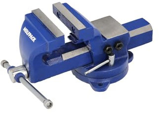 WOLFPACK LINEA PROFESIONAL Tornillo Banco Giratorio Heavy Duty 105 mm Banco De Mesa Giratorio, Tornillo Sujeción, Abrazadera De Banco, Tornillo Banco Tubos