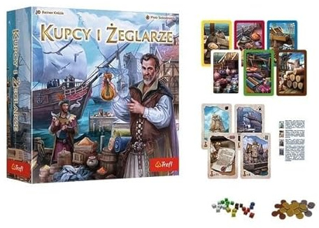 Trefl - Händler & Seemann - Family Kartenspiel, Investieren und Spekulieren, Bereichern Sie Ihre Flotte, Wirtschaftliches Spiel, für Erwachsene und Kinder ab 8 Jahren