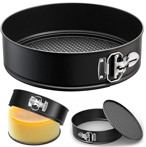 ZeroPone 9 Inch Springform Pan with Removable Bottom, Non-stick Round Spring Form Cake Mold Cheesecake Pan For Baking