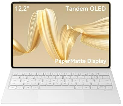 HUAWEI MatePad Pro 12.2 PaperMatte EditionTablet, 2.8K Tandem OLED FullView Display, Bildwiederholfrequenz von 144 Hz, 12GB+512 GB, Glide Keyboard, 10.100 mAh Akku, Professionelle GoPaint App, Gold