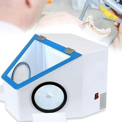 MObyat Professional Dental Sandblaster, Dental Lab Dammlåda, Volym d'aria 170 m³/h, med skugglös lampa, stort fönster, design senza fili, för smycken, jade snideri, Dental Lab