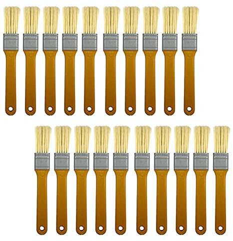 Cpolebev Pennello Trucioli Pennelli da 1 Pollice con Manico In Plastica Addensante Anti-Spargimento per Macchie di Vernici Colle