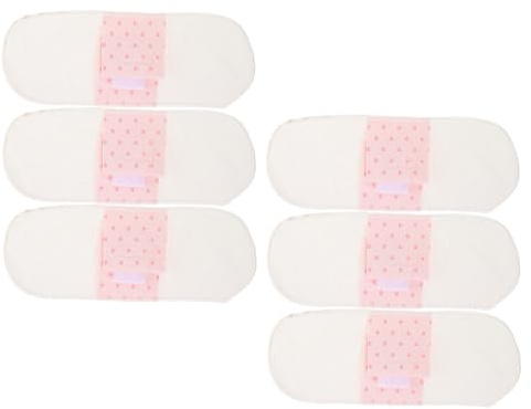 SOIMISS 6piezas Compresas Lavables de Algodón para Uso Diario Compresas Menstruales Reutilizables para Ropa Interior de Maternidad y Posparto
