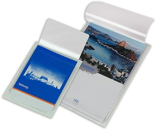 Eichner 9218-02013 DIN A4 PVC Hülle, Rückseite selbstklebend, transparent