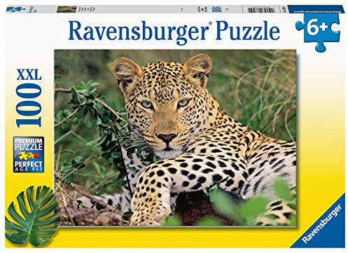 Ravensburger Exotic Animal Leopard 100 Piece Jigsaw Puzzle for Adults and Children Age 9 Years Up