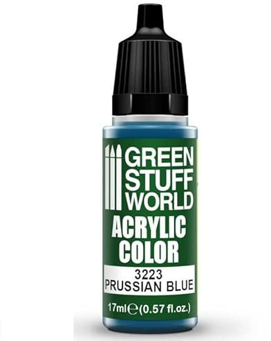 Green Stuff World for Models and Miniatures Acrylic Color Prussian Blue 3223