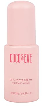 Crema de ojos desinflamante Coco & Eve. Crema para la zona debajo de los ojos: combate las bolsas, ojeras y arrugas. Reafirma, ilumina, revitaliza y suaviza las líneas de expresión (20 ml)