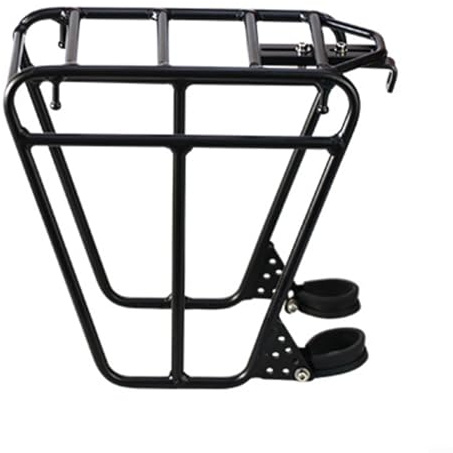 EXTRWORY Mountain Bike Front Wheel Rack, Bicycle Carrier Bicycle Bag Stand Mountain Bike Adjustable Pannier Rack 30 x 28 x 14 cm