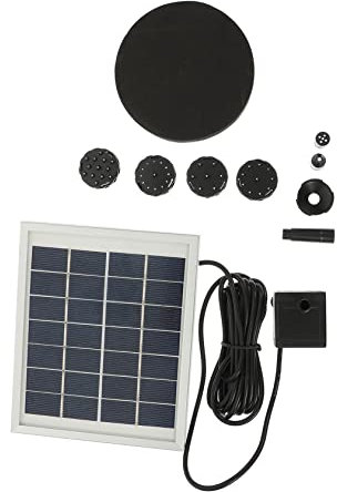 BESPORTBLE 1 Satz Brunnen im Freien solarbrunnen solarbrunnem solarsprigbrunnen wasserspringbrunnen solar gartenbrunnen Aquarium- teich solarpumpe Solarteichpumpe Poolpumpe Plastik Black