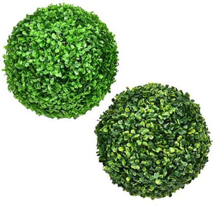 HOLIDYOYO 2 Bolas De Césped Artificial para Decoración De Jardín Topiario Patio Balcón Plantas Colgantes Artificiales Arbusto De Plástico Verde