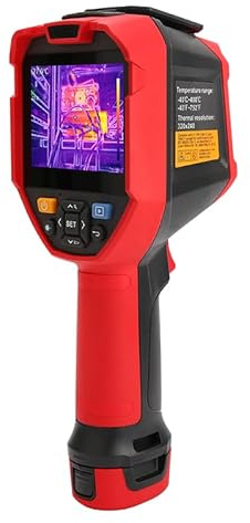 UNI-T UTi730V Wärmebildkamera Wärmebildgerät mit eingebauter Laser-Entfernungsmessfunktion zur Einhaltung des Sicherheitsabstands IR 320 * 240 5MP Digitalkamera und 3,5′ Touch-Display