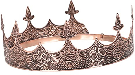 VALICLUD Tiara Vintage para Hombre Tocado Decorativo Adorno para Fotos Elegante Delicado para Uso en Eventos de Cumpleaños Niño y Reyes Magos Adultos