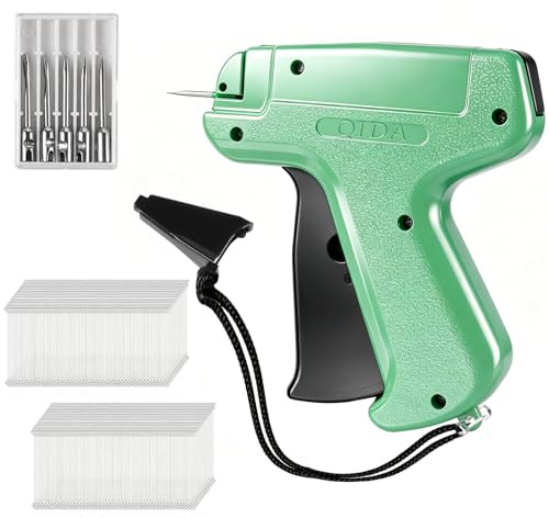 HO-SFSM Etikettierpistole Set, 1 Etikettierpistol mit 5 Ersatznadeln + 1000 Heftfäden, zum Kleidung Socken Hüte Handel Basar