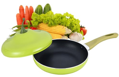 Raypontia Cacerola con tapa | Olla con forma de verduras y frutas | Cazuela para guisos con tapa | Para cocina de inducción placa de cocción a fuego lento freír espaguetis y