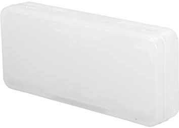 Alomejor 4 i 1 Spelkortfodral, Bärbar PP-förvaringslåda, Kompakt Hållare för Spelälskare, Transparent Design, Perfekt för Kortspel och Samlare (Fyrkortslåda genomskinlig vit)