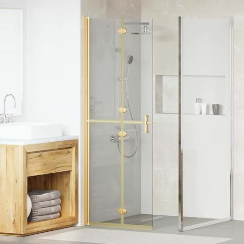 Sophrelle Panel de Ducha a RAS de Suelo Dorado 70 x 6,5 x 190 cm Oro,42017969