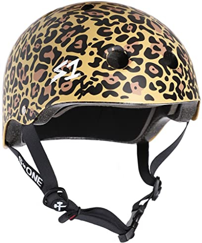 S1 Lifer Helmet for Skateboarding, BMX, and Roller Skating - EPS Fusion Foam, CPSC & ASTM Certified - Tan Leopard Matte Large (22)