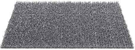 CSN Astro Turf Doormat | Entrance Door Mat for Indoor and Outdoor Use | Artificial Grass Weatherproof Mat | Silver Grey 45 x 75 cm