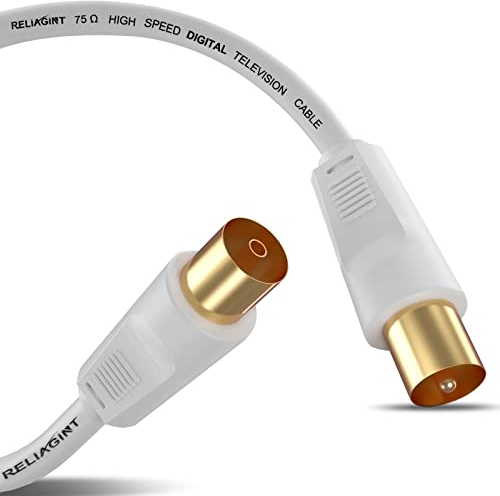 RELIAGINT RL Flex câble d'antenne TV câble d'extension conducteur en cuivre faible perte haut débit DVB-T DVB-T2 DVB-C DVB-S DVB-S2 1M MF