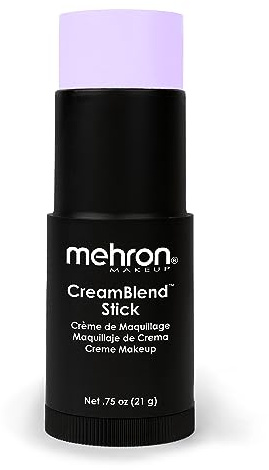 Mehron Makeup CreamBlend Stick | Face Paint, Body Paint, & Foundation Cream Makeup | Body Paint Stick .75 oz (21 g) (Pastel Purple)
