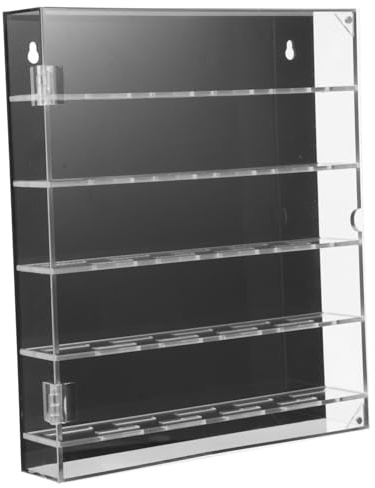 DIYEAH Vitrina para Monedas De Desafío y Pins 260x300x50 Mm Transparente Acrílica Protección contra Polvo y Humedad para Coleccionistas y Exhibición De Medallas Deportivas