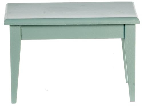 Mesa de casa de muñecas, color gris, estilo clásico, para cocina, comedor, 1:12
