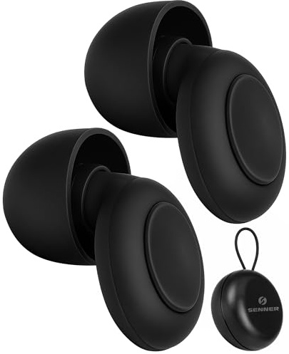 Senner Sleep Tappi per Orecchie per Dormire per Chi Dorme sul Fianco, Tappi Auricolari in Silicone Morbido contro Russamento & Rumore, SNR 21 dB, EN 352-2, 4 Misure XS/S/M/L, Riutilizzabili