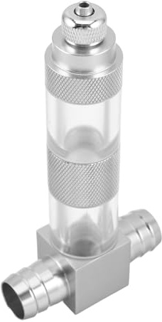 WEKAMOS Difusor Externo de Co2 para Acuario Plantado de 16mm, Acero Inoxidable con Válvula de Retención Integrada y Contador de Burbujas Transparente, Compatible con Sistemas de Co2