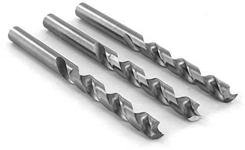 ENT 50055 HSS-G Holzspiralbohrer Ø 5,5 mm in der 3er Packung geschliffener HSS Holzbohrer mit Vorschneider