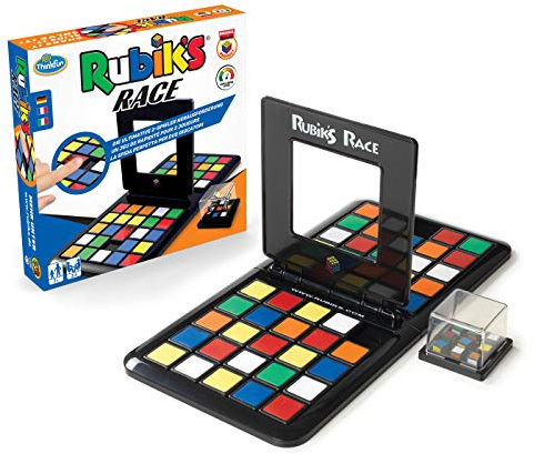 ThinkFun - 76399 - Rubik's Race - Die Herausforderung für Fans des original Rubik's Cubes, temporeiches Spiel für 2 Spieler, Denkspiel für Erwachsene und Kinder ab 7 Jahren