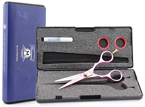 Haryali London Forbici da parrucchiere, professionali da 14 cm, forbici da parrucchiere, forbici da taglio per capelli, per uomini e donne, con vite regolabile e pettine
