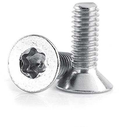 Flachkopfschrauben M4 Edelstahl, Senkkopfschrauben 304 Torx/star Drive Holzschrauben, M4 Star Flachkopfschrauben Aus Edelstahl, 50 Stück M4×8mm Senkkopf