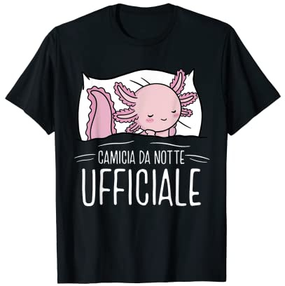 Camicia Da Notte Axolotl Pigiama Dormire Maglietta