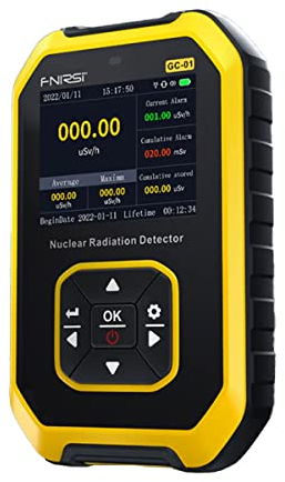 RANRAO Geigerzähler Geiger Nuklearstrahlungsdetektor, Dosimeter Strahlungsdetektor zur Messung Beta Gamma Röntgen-Tester, radioaktiver Detektor, radioaktiver Tester, Radioaktivität, Röntgenerkennung